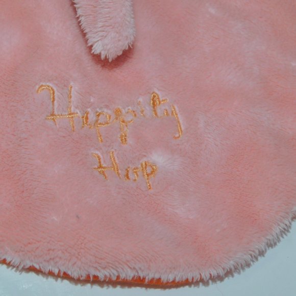 Manhattan Toy Hippity Hop Pink Round Bunny Rabbit Security Blanket Paci Holder - Picture 3 of 6